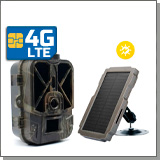 Комплект: 3G/4G 4К фотоловушка с солнечной батареей «Филин HC-940 LTE-Pro-Li-4K» и «SP-08 Dual»